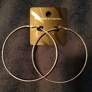 Silver Jumbo Hoop Earrings